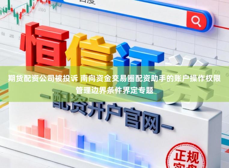 期货配资公司被投诉 南向资金交易圈配资助手的账户操作权限管理边界条件界定专题